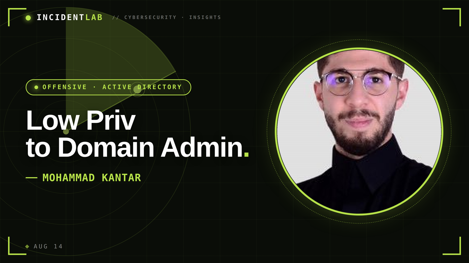 Low Priv to Domain Admin — Mohammad Kantar